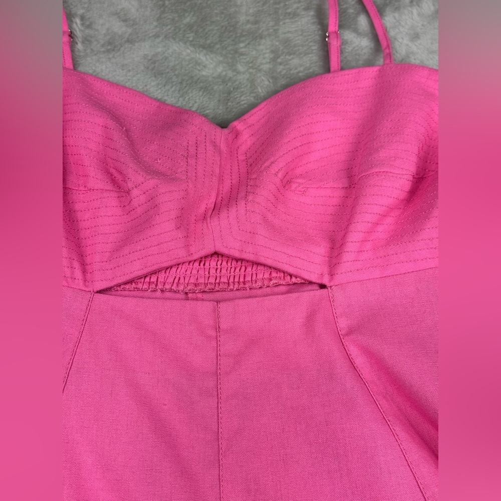 Moon river hot pink dress sz large - Picture 7 of 9